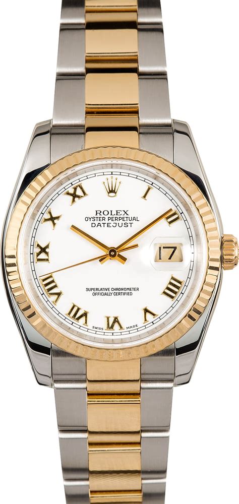 rolex oyster perpetual datejust two tone 36mm white dial|rolex datejust two tone price.